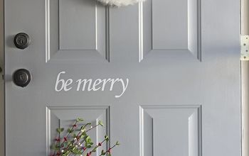 DIY Christmas Door Decals