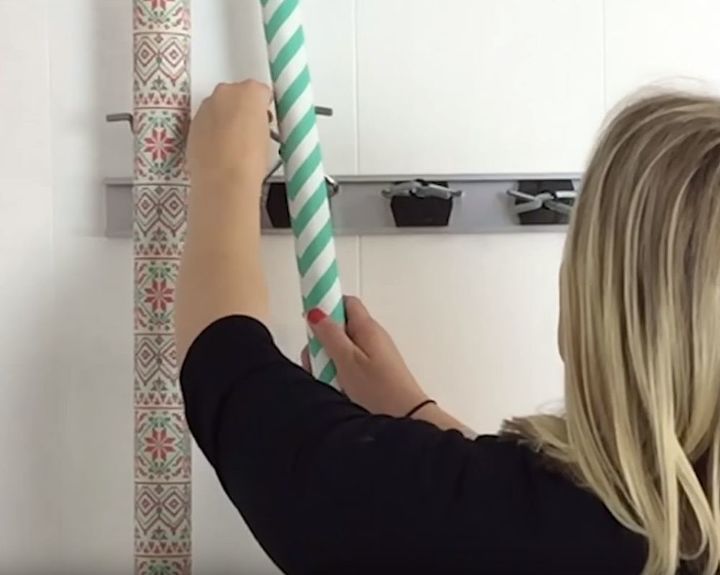 creating a wrapping paper center in 5 minutes