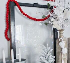 red and white christmas living room tour