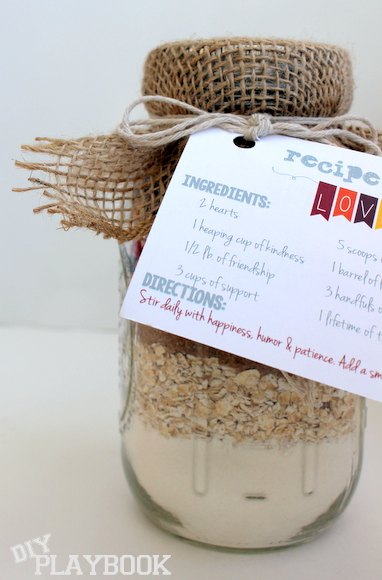 cookie recipe in a mason jar perfect gift for the holidays