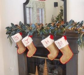 natural and budget friendly christmas mantle decor