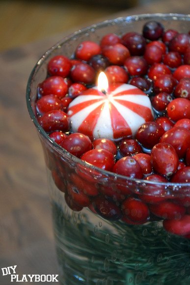 easy fresh cranberry christmas centerpiece