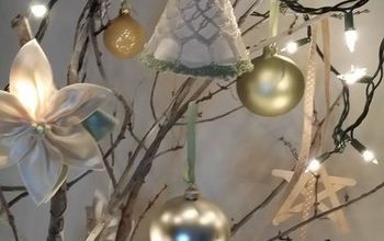 Decoración de Navidad Diy: rama de árbol de Navidad