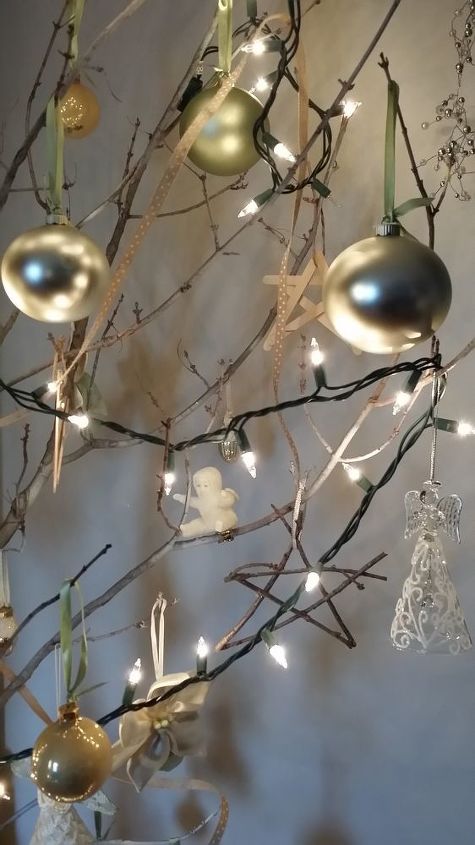 decoracin de navidad diy rama de rbol de navidad