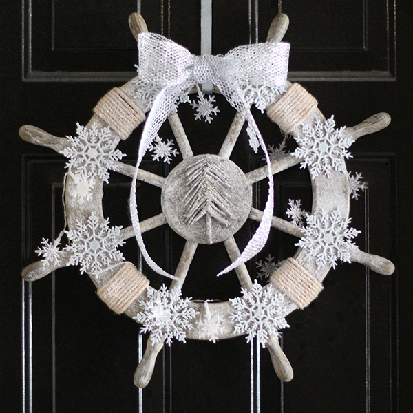s 25 christmas wreath ideas you don t want to miss this year, Nautical Winter Wonderland Wreath