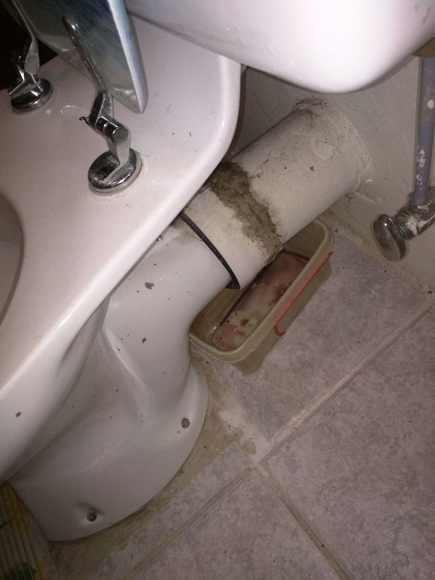 q have a leaking toilet leak is coming from the back of toilet put