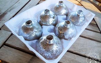 DIY Mercury Glass Christmas Ornaments