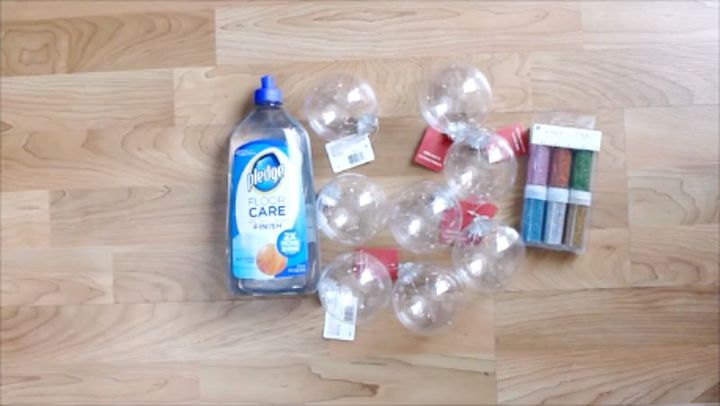 Make Diy Glitter Ornaments With Pledge Floor Finish Hometalk