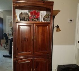 suggestions for converting tv armoire to computer desk