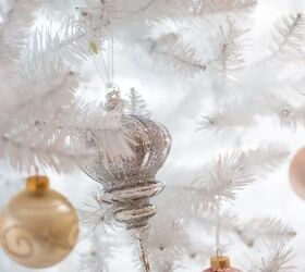 complementing your romantic style with a white christmas tree