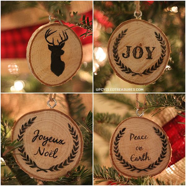 25 adorables ideas de adornos para que te sientas sper entusiasmado por la navidad, Recorta adornos de madera personalizados