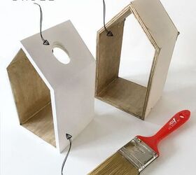 diy holiday house candle holder