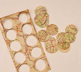 gorgeous repurposed map garland decoration
