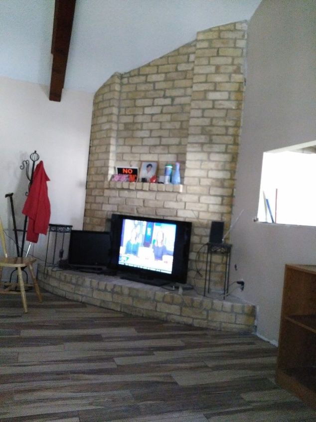 q how do you paint a brick fireplace