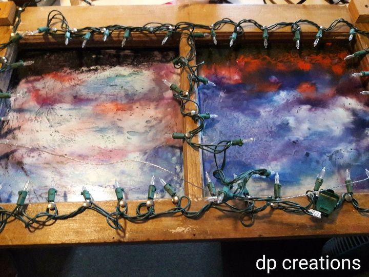 unique shadowbox painting decor nightlight