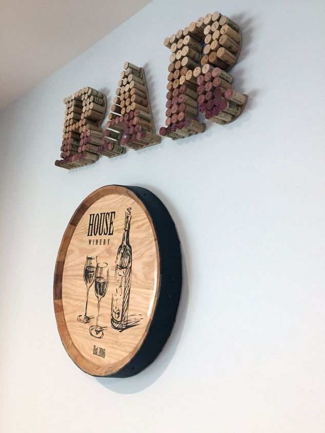 s cuddling up at home with a bottle of wine then try these projects, Make a Bar Sign from Corks