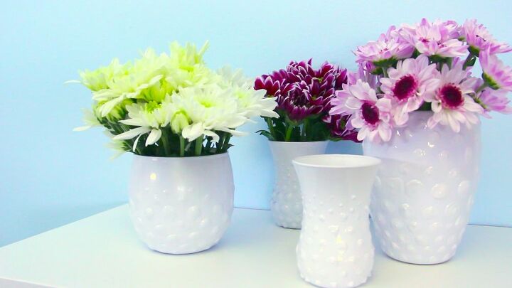 s these amazing vase ideas will blow your guests away, Make a hobnail heirloom with 1 glass