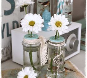 s these amazing vase ideas will blow your guests away, Reuse empty spice bottles as whimsical vases