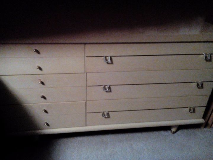 q how can i update this dresser it has a shiny surface