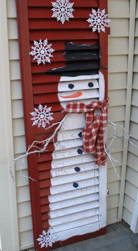 30 maneiras diferentes de fazer um adorvel boneco de neve neste inverno, Boneco de neve do obturador antigo