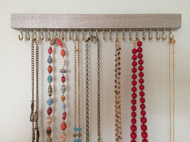 s the newest diy space saving storage ideas to keep your home organized, Jewelry Holder
