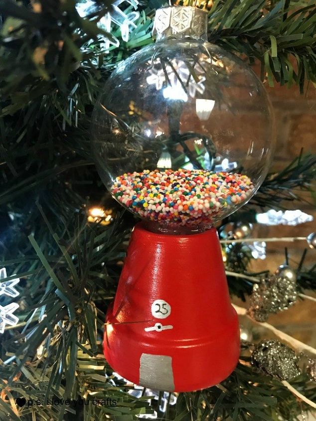 easy gumball machine christmas ornament for kids