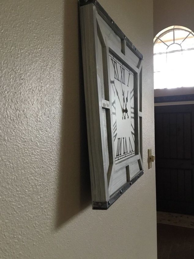 how can you straighten a clock with warped wooden frame