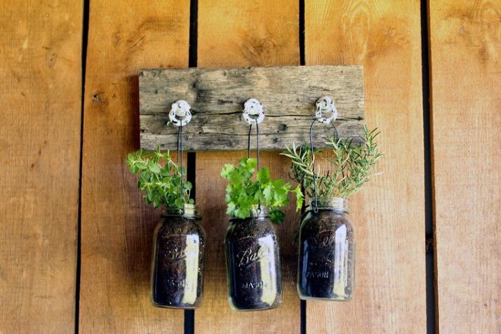 s the 25 most viewed mason jar projects on hometalk in 2017, Mason Jar Herb Planter