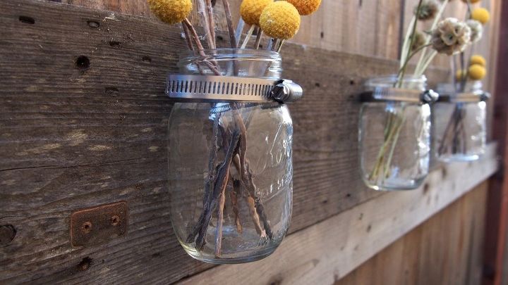 s the 25 most viewed mason jar projects on hometalk in 2017, Barn Wood Mason Jar Holder