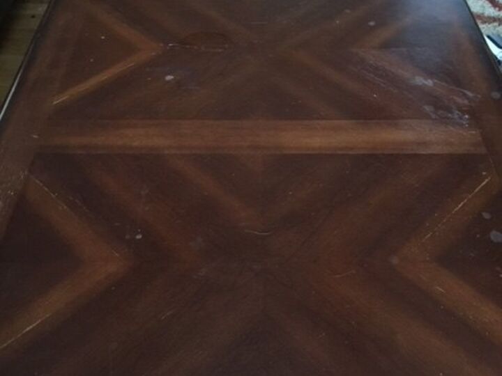 q how would you refinish a table that is veneer
