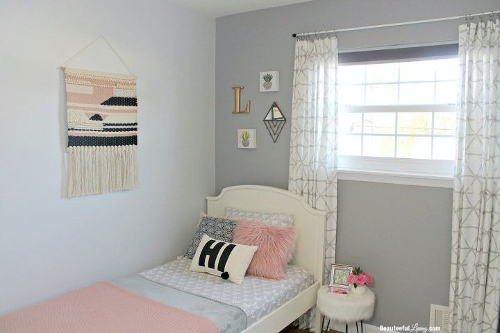 tiny bedroom makeover blank slate to hipster chic