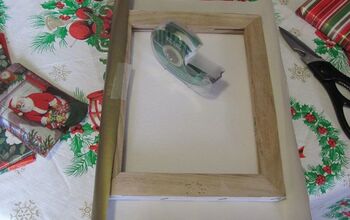 Crea obras de arte navideñas con restos de papel de regalo