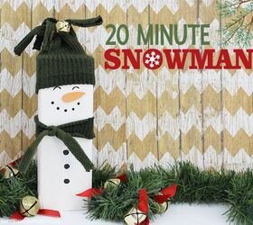 easy 20 minute wood snowman