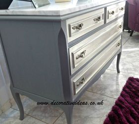 how to use silver wax on painted furniture, AFTER with silver wax applied and varnished