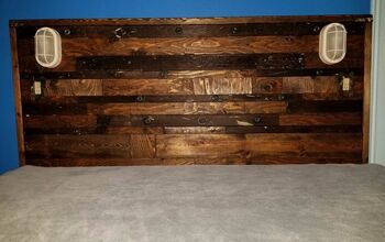 Headboard Made From Recycled Wood Ladder