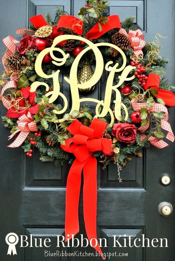 una bienvenida navidea decoracin navidea para la puerta principal