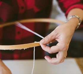 diy embroidery hoop loom weaving