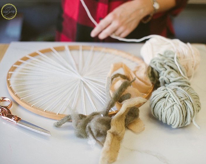 diy embroidery hoop loom weaving