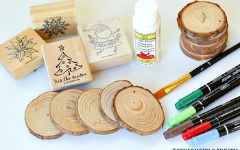 Etiquetas de regalo para adornos de madera