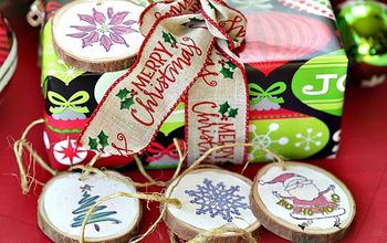 Wood Slice Ornament Gift Tags