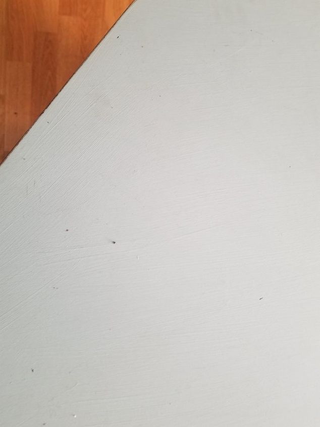 q how to i make a wooden desk top not look like painted wood