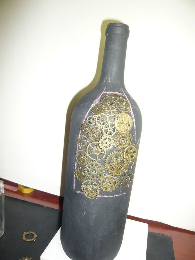 garrafa de vinho alterada