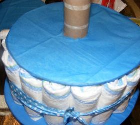 2 tier diaper cake easy as pie