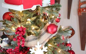 El árbol de Navidad de mi casa rústica de Navidad