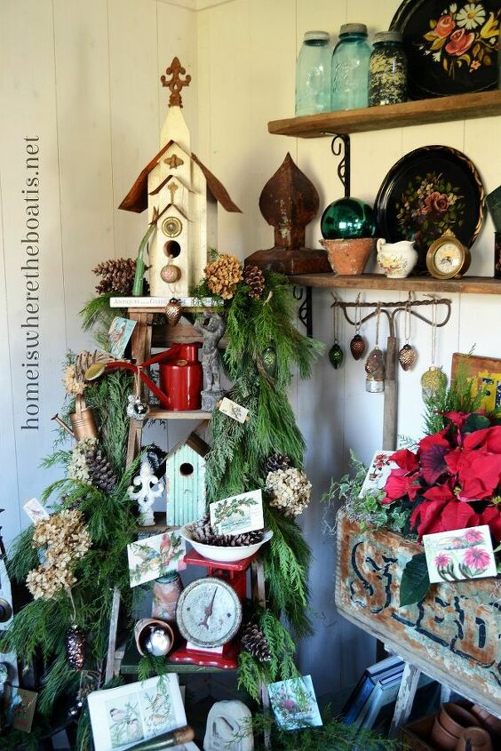 decking the halls in the potting shed