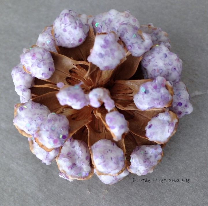 bleached pinecones napkin rings and more