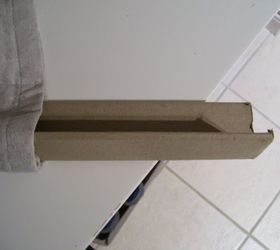 i made a draft guard for a door with recycled materials