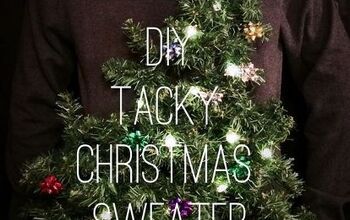 DIY Tacky Christmas Sweater (suéter navideño pegajoso)