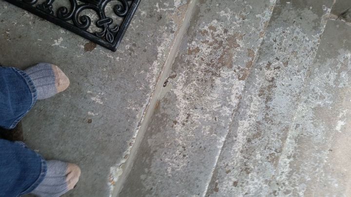 q whats the best way to remove layers of paint from concrete steps