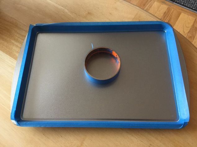s 3 great projects to flip your cookie sheet pans, Step 1 Tape the edges of the pan